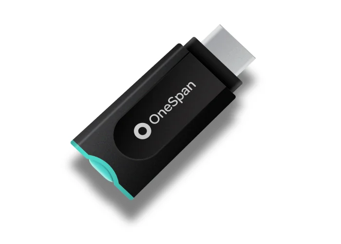 DIGIPASS FX7 one-button OTP hardware token for two-factor authentication